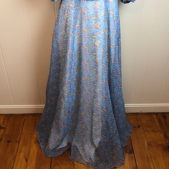 Vintage 60s/70s Prairie Boho Maxi Dress - Picture 6 of 8